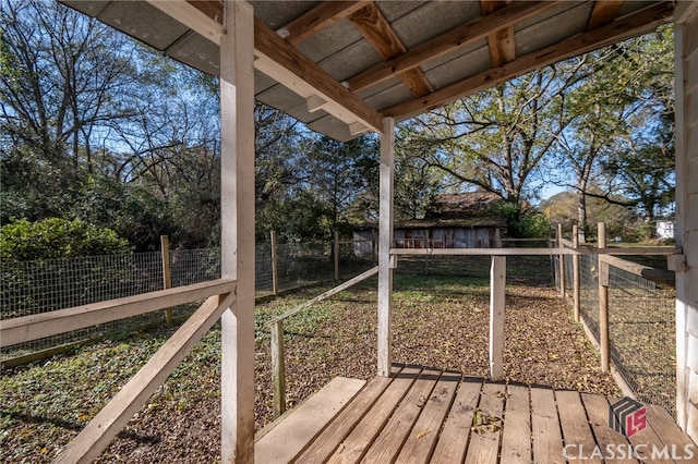 view of deck