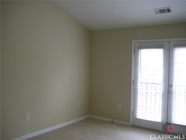 carpeted spare room with a wealth of natural light