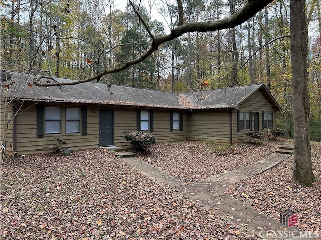 view of ranch-style house