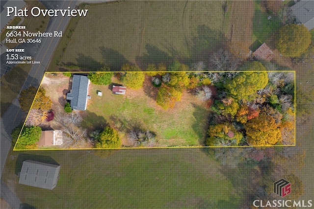 birds eye view of property