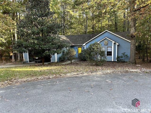 view of ranch-style house