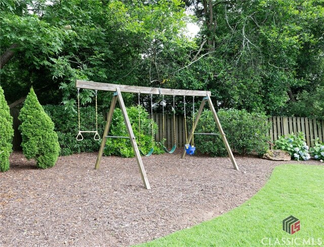 view of jungle gym