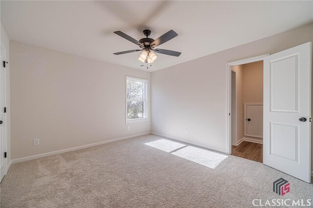 view of carpeted empty room