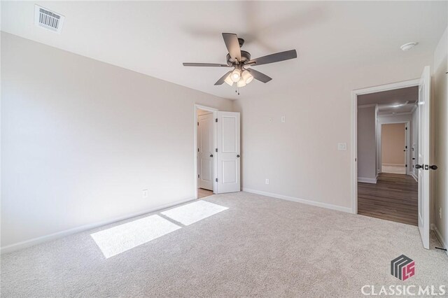 view of carpeted empty room