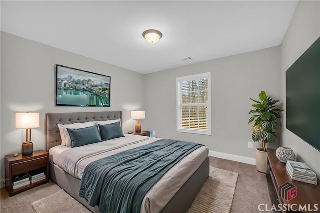 bedroom with carpet flooring