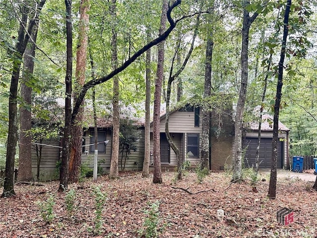 view of home's exterior with a garage