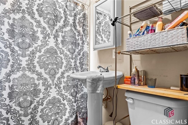 bathroom with toilet