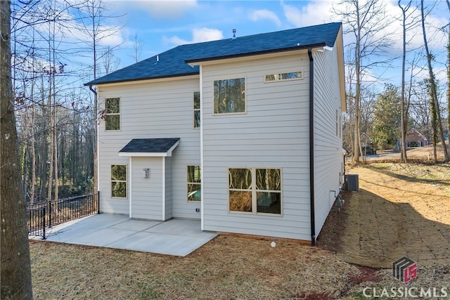 back of house featuring a patio