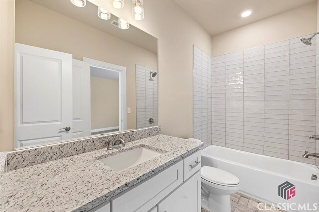 1745 Silo Bnd Unit 16, Watkinsville, GA 30677 - full bath featuring vanity, bathing tub / shower combination, and toilet