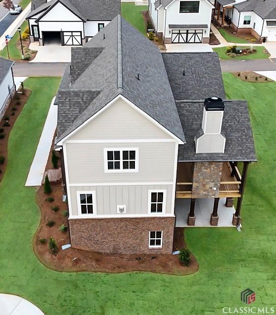 1745 Silo Bnd Unit 16, Watkinsville, GA 30677 - aerial view with a residential view