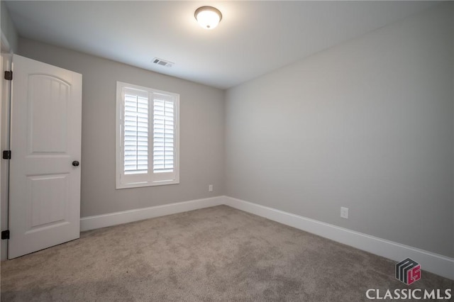 view of carpeted empty room