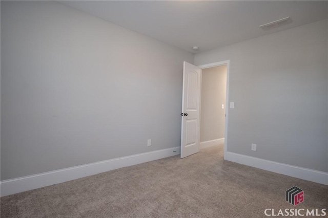 view of carpeted empty room