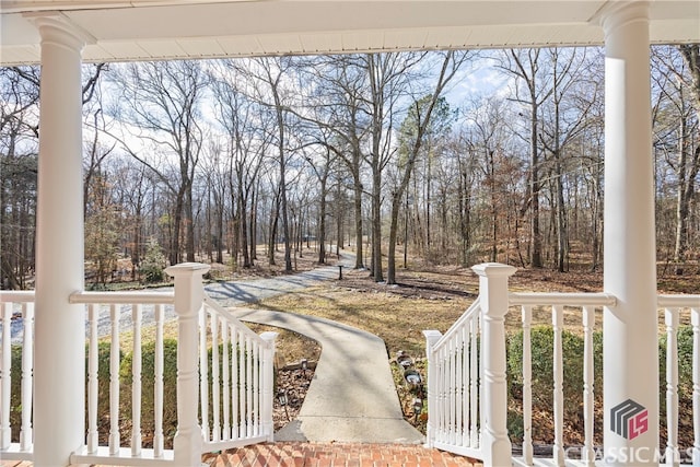 exterior space featuring a porch