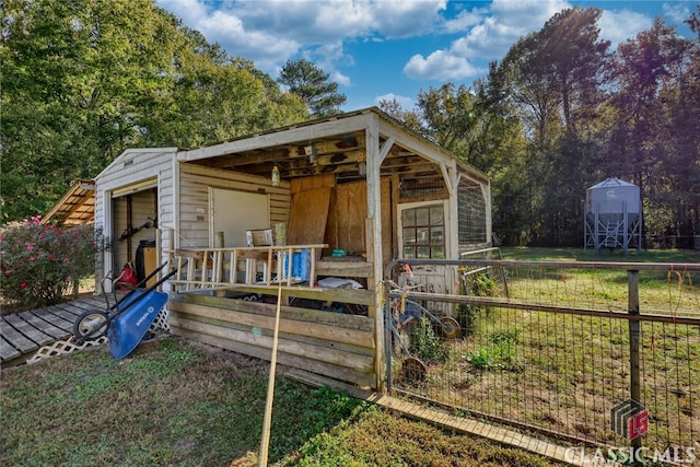 view of outbuilding