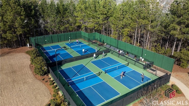 view of sport court