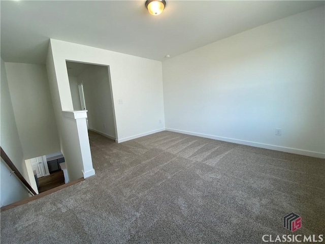 view of carpeted empty room