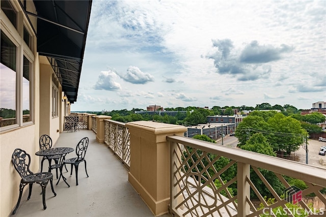 view of balcony