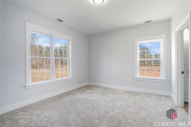 view of carpeted empty room