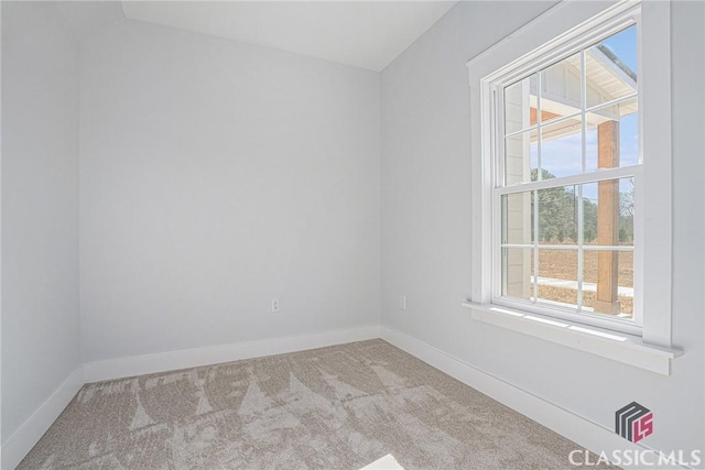 view of carpeted empty room