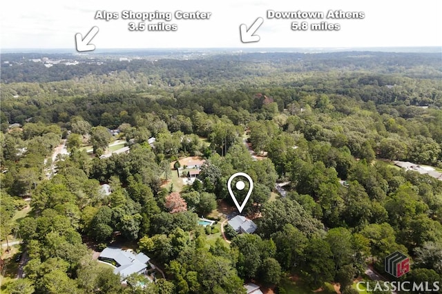 birds eye view of property