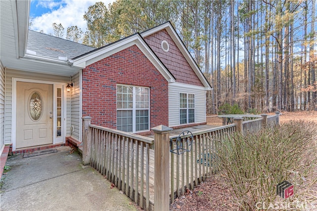 view of entrance to property