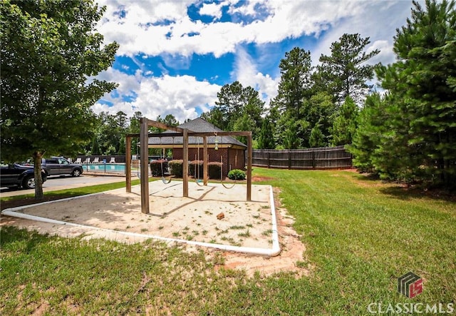 1750 Ryland Hills Dr, Watkinsville, GA 30677 - view of yard featuring fence and playground community