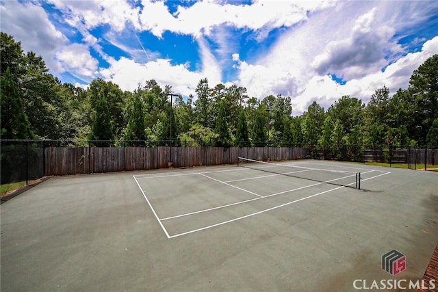 1750 Ryland Hills Dr, Watkinsville, GA 30677 - view of tennis court featuring fence and basketball court