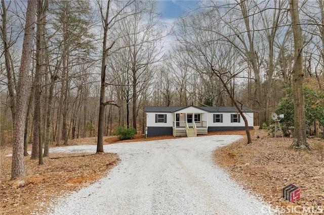 view of manufactured / mobile home