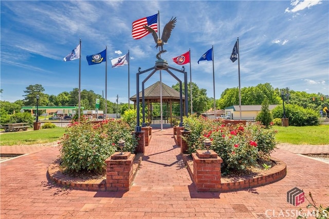 view of home's community featuring a gazebo