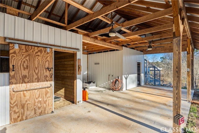 view of horse barn