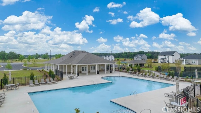 view of pool with a patio area