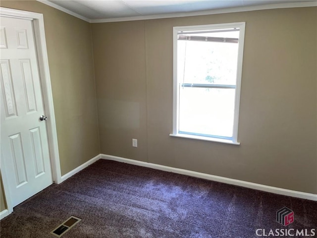 view of carpeted empty room