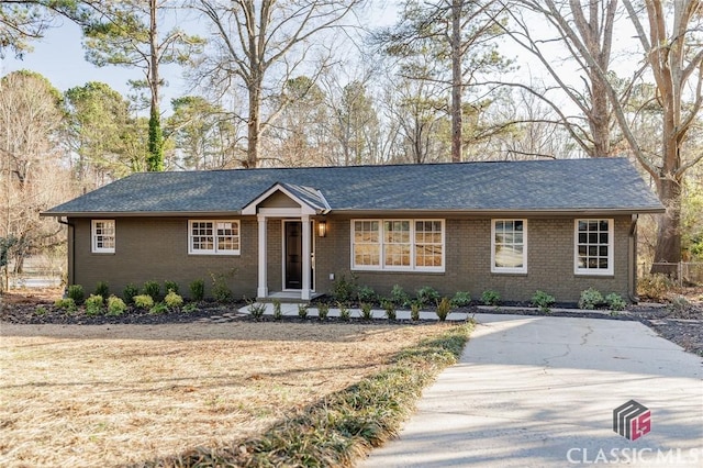 view of ranch-style home