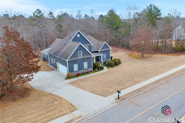 craftsman-style home featuring a garage