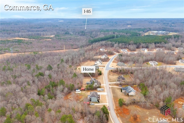 birds eye view of property