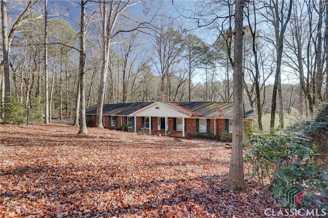 view of ranch-style house