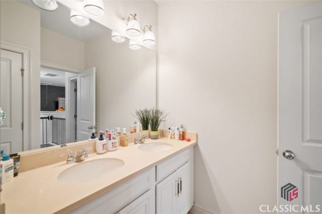 bathroom featuring vanity