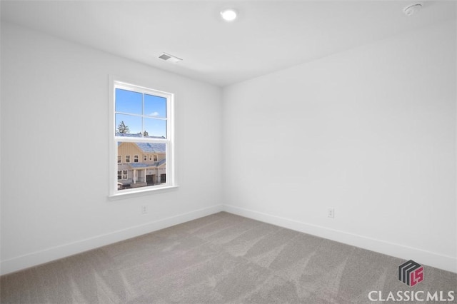 view of carpeted empty room