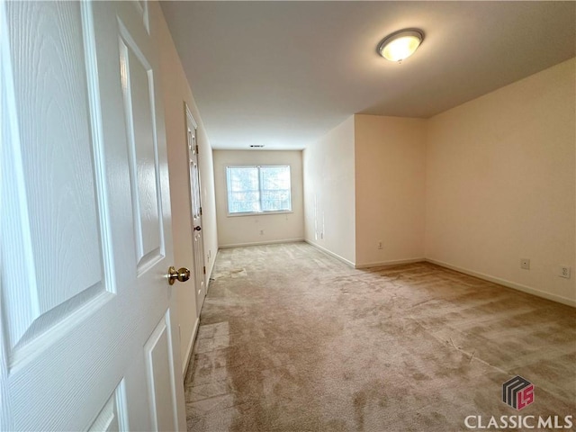 view of carpeted empty room