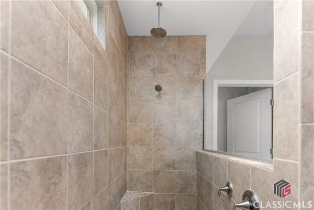 details featuring tiled shower