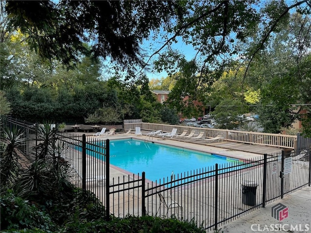 view of pool with a patio