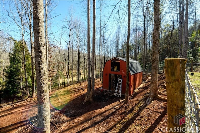 view of outbuilding