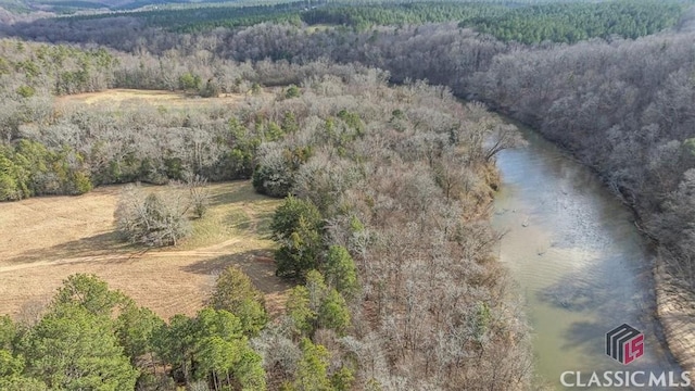 aerial view with a forest view