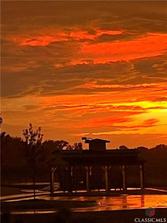 216 Montview Dr, Jefferson, GA 30549 - water view featuring a gazebo