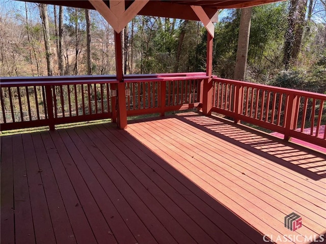 view of wooden terrace