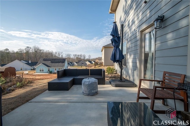 view of patio / terrace with an outdoor hangout area