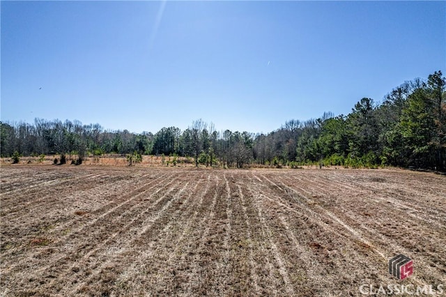 view of landscape featuring a rural view