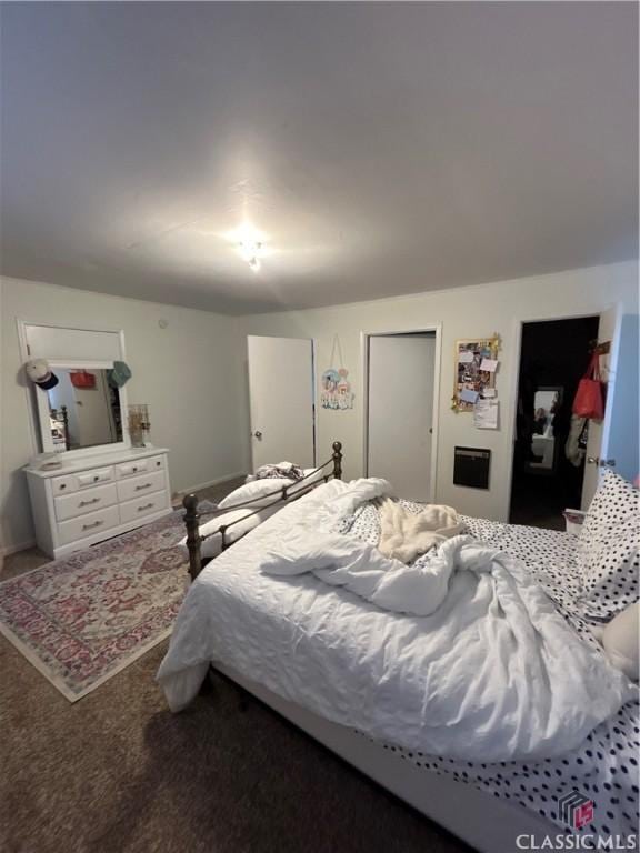 bedroom featuring carpet