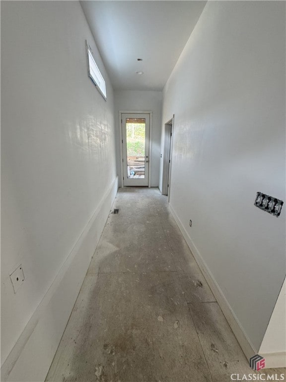 hall with baseboards