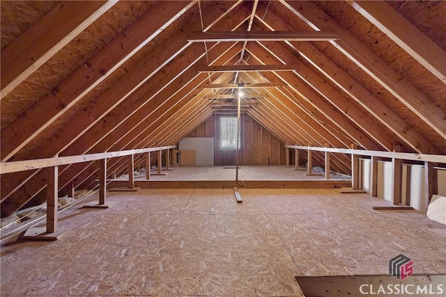 view of attic